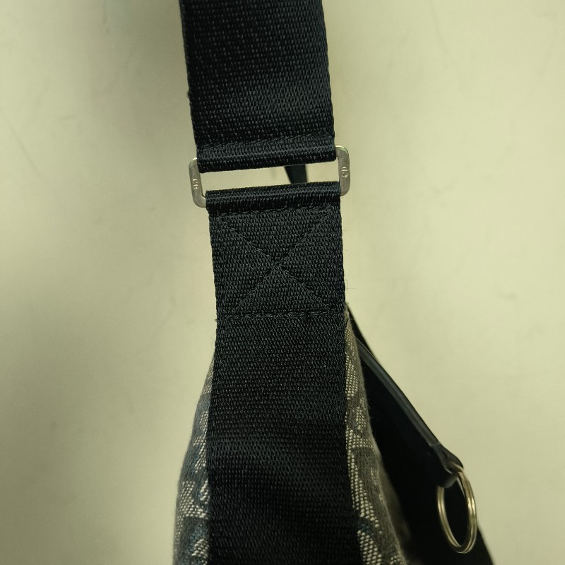 ㊣✨Christian Dior✨迪奧 CD 深藍色 老花 刺繡 輕量 郵差包 肩背包 斜背包/二手包/保證正品🌳二手樹屋🌳-25