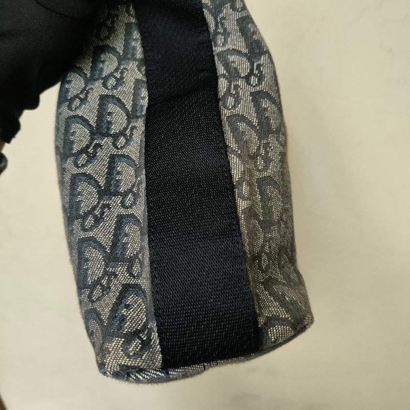 ㊣✨Christian Dior✨迪奧 CD 深藍色 老花 刺繡 輕量 郵差包 肩背包 斜背包/二手包/保證正品🌳二手樹屋🌳-26