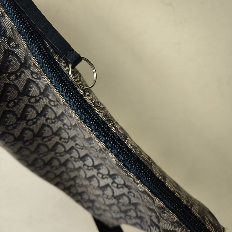 ㊣✨Christian Dior✨迪奧 CD 深藍色 老花 刺繡 輕量 郵差包 肩背包 斜背包/二手包/保證正品🌳二手樹屋🌳-32