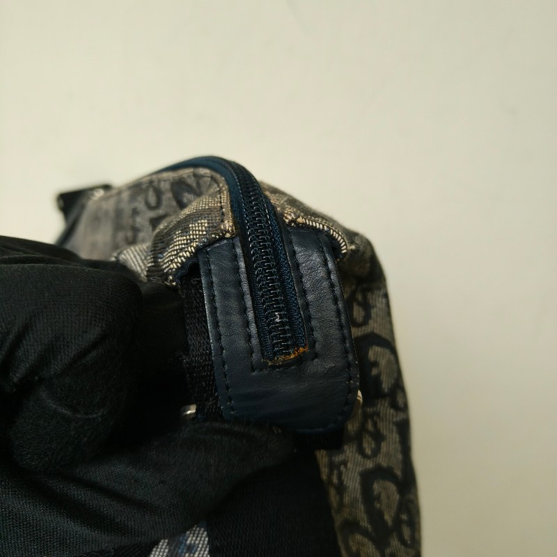 ㊣✨Christian Dior✨迪奧 CD 深藍色 老花 刺繡 輕量 郵差包 肩背包 斜背包/二手包/保證正品🌳二手樹屋🌳-33