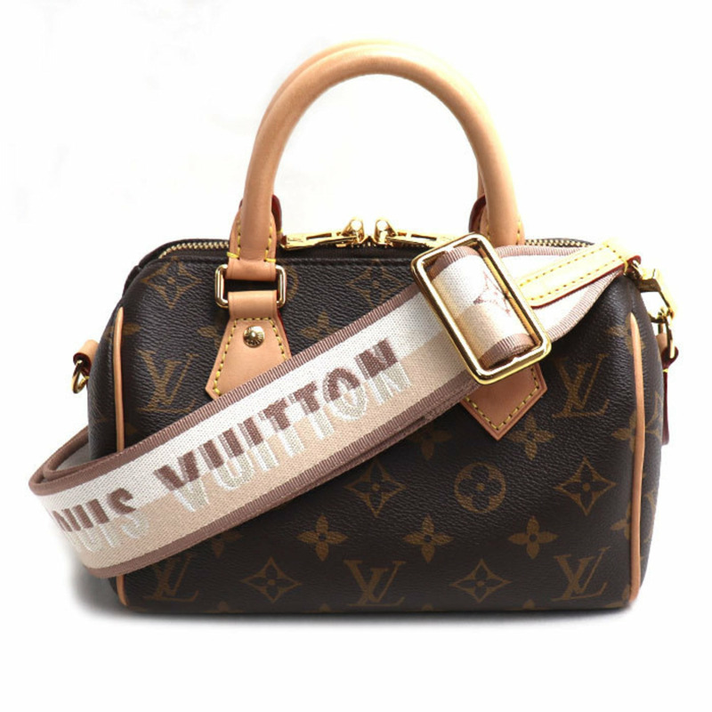 路易威登 Speedy Bandouliere 20 兩用單肩背包 Monogram 棕色 M46222 女士-0