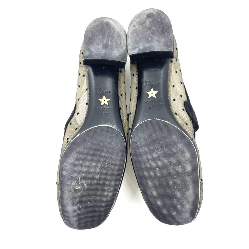 【96新 ✨ 全網最低價!】Dior 瑪莉珍 網紗波點 37碼數(下單前先詢問庫存❗️)-9