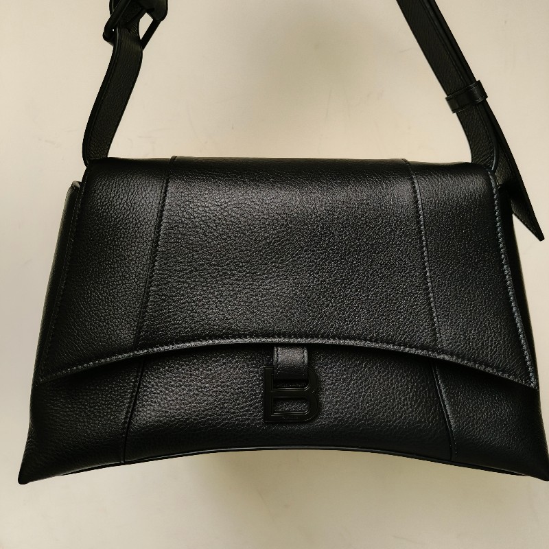 【9成新】㊣✨BALENCIAGA✨巴黎世家 黑色 大號 小牛皮 沙漏包 肩背包 斜背包/二手包/二手精品/保證正品🌳二手樹屋🌳-1