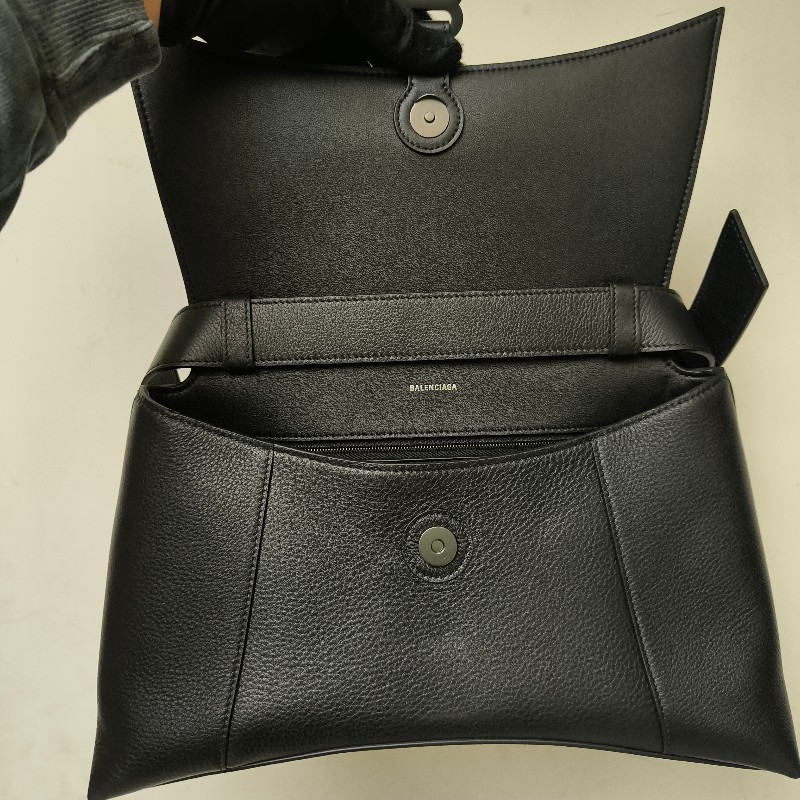 【9成新】㊣✨BALENCIAGA✨巴黎世家 黑色 大號 小牛皮 沙漏包 肩背包 斜背包/二手包/二手精品/保證正品🌳二手樹屋🌳-22