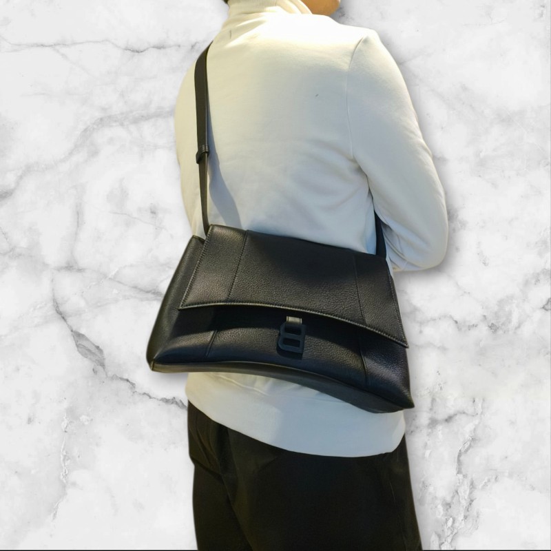 【9成新】㊣✨BALENCIAGA✨巴黎世家 黑色 大號 小牛皮 沙漏包 肩背包 斜背包/二手包/二手精品/保證正品🌳二手樹屋🌳-41