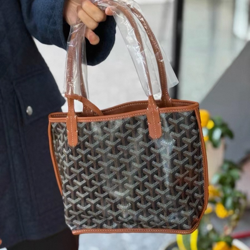 goyard mini tote 焦糖色-3