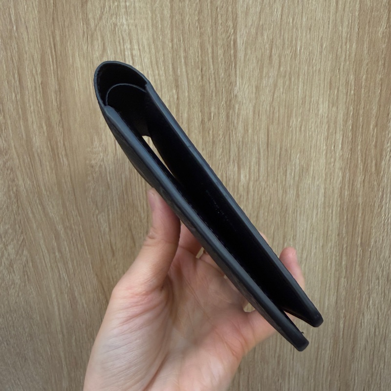 LV 黑灰原花Multiple對開5卡短夾M61695-4