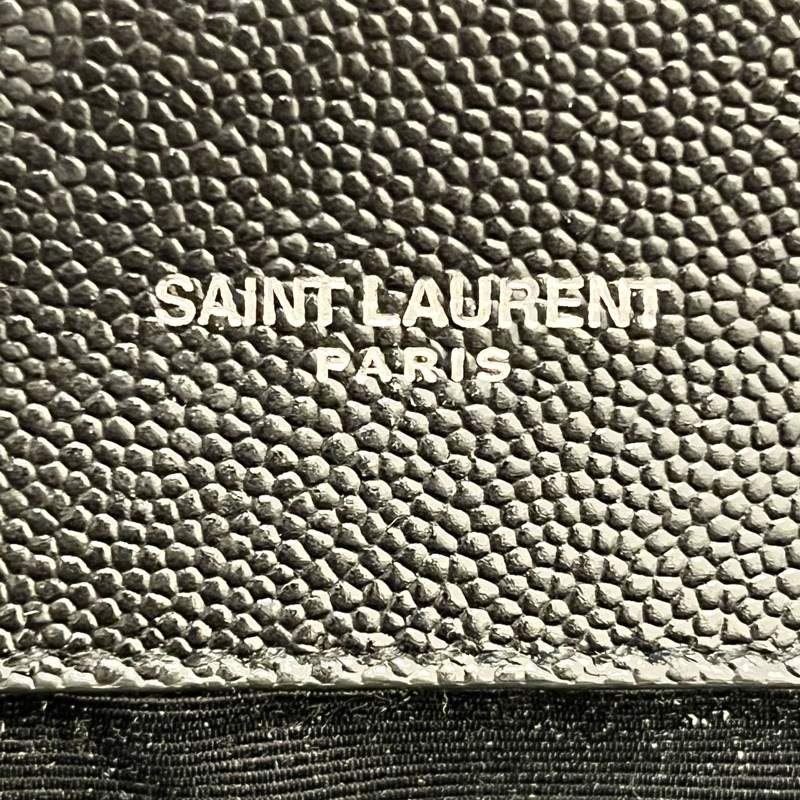 YSL/聖羅蘭 so black 中號kate 魚子醬牛皮鍊條包條包-3