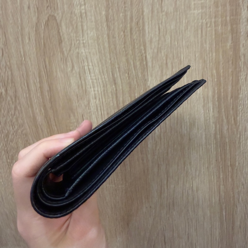 LV 黑灰原花Multiple 5卡對開短夾M61695-2