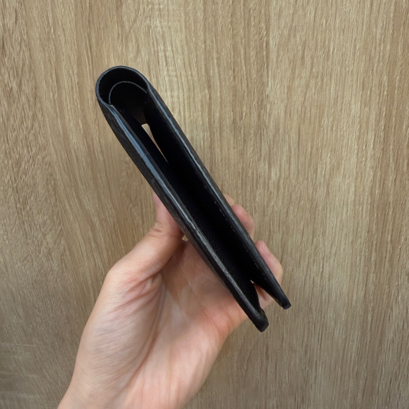 LV 黑灰原花Multiple 5卡對開短夾M61695-4