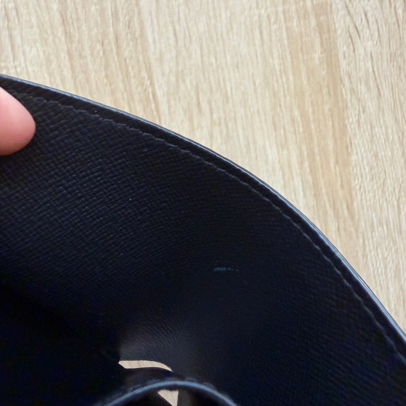 LV 黑灰原花Multiple 5卡對開短夾M61695-9