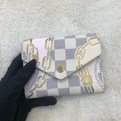 LV 棋盤格 限量款 信封短銀包 I689