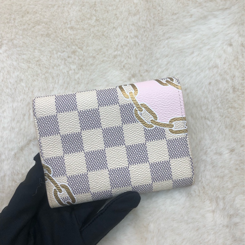 LV 棋盤格 限量款 信封短銀包 I689-1