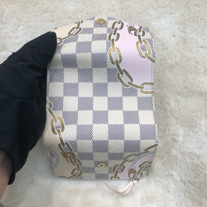 LV 棋盤格 限量款 信封短銀包 I689-9