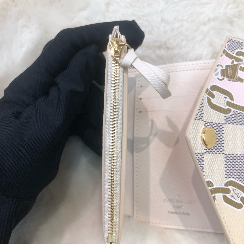 LV 棋盤格 限量款 信封短銀包 I689-13