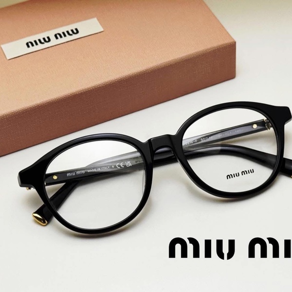 MIUMIU 黑框眼鏡 VMU 02W-F-5