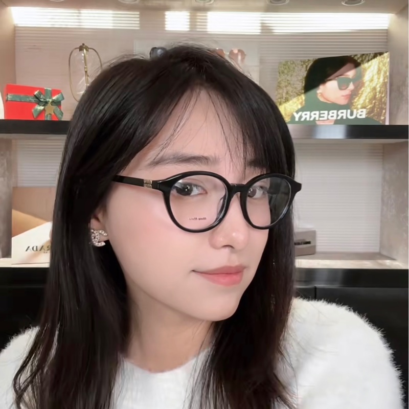 MIUMIU 黑框眼鏡 VMU 02W-F-6