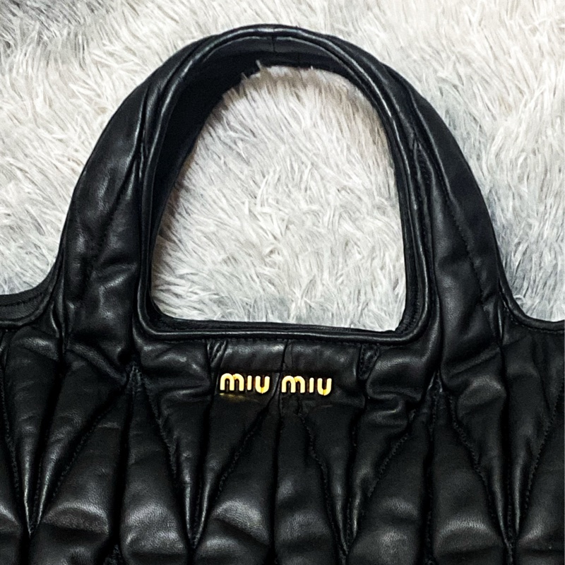 Miumiu黑金包 機車包 托特包 購物包 斜背包 手提 三用包-27