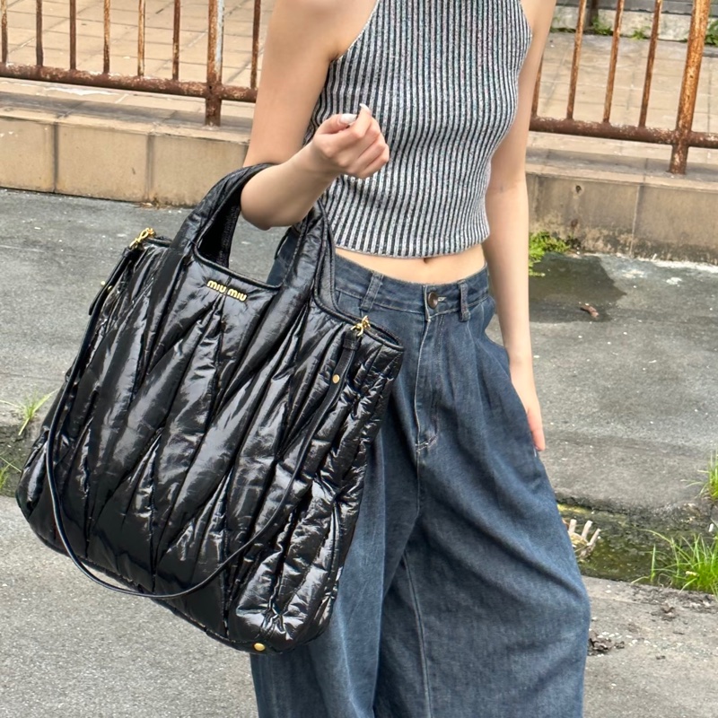 Miumiu黑金包 機車包 托特包 購物包 斜背包 手提 三用包-2