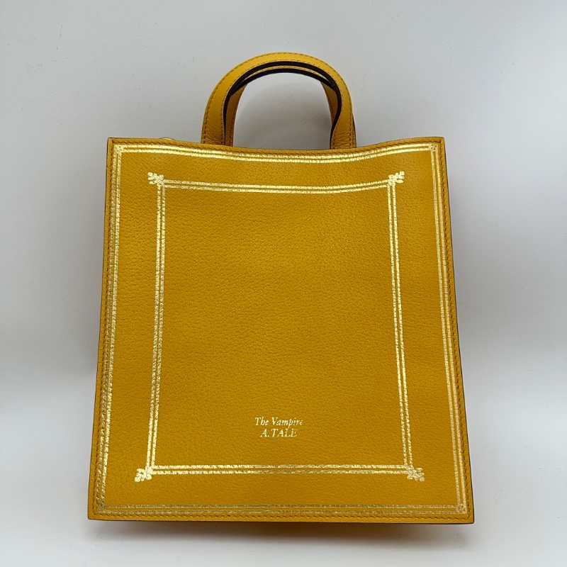 GUCCI博物館限量款燙金蝙蝠黃色手提肩背包 21.5*22.5*5.5 全新閒置配件塵袋-6