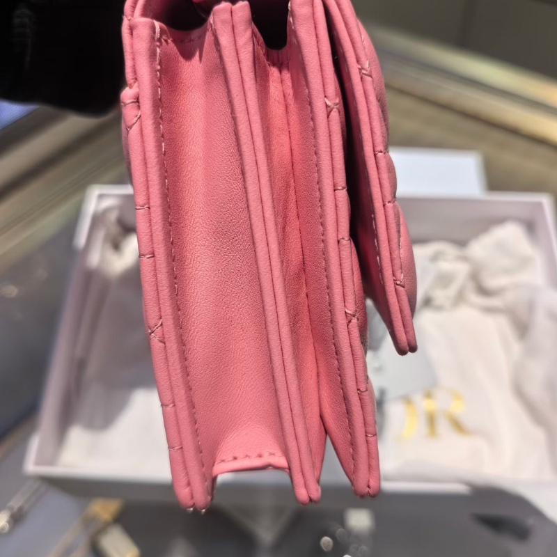Dior Miss Dior 粉色鏈條包 小號羊皮24*14*7.5cm 全新閒置配件盒子塵袋-3