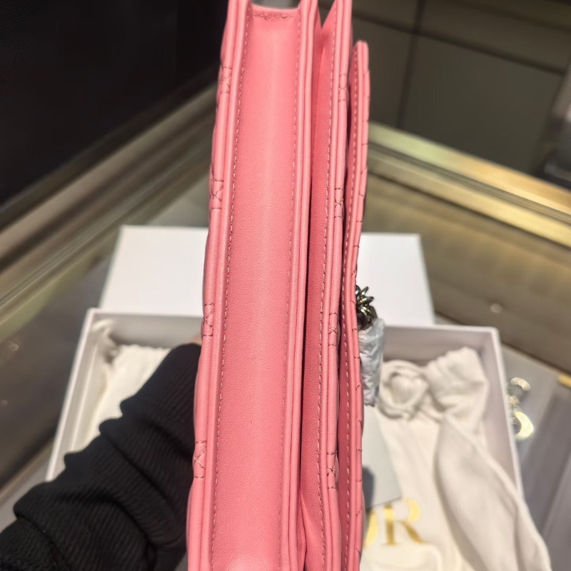 Dior Miss Dior 粉色鏈條包 小號羊皮24*14*7.5cm 全新閒置配件盒子塵袋-4