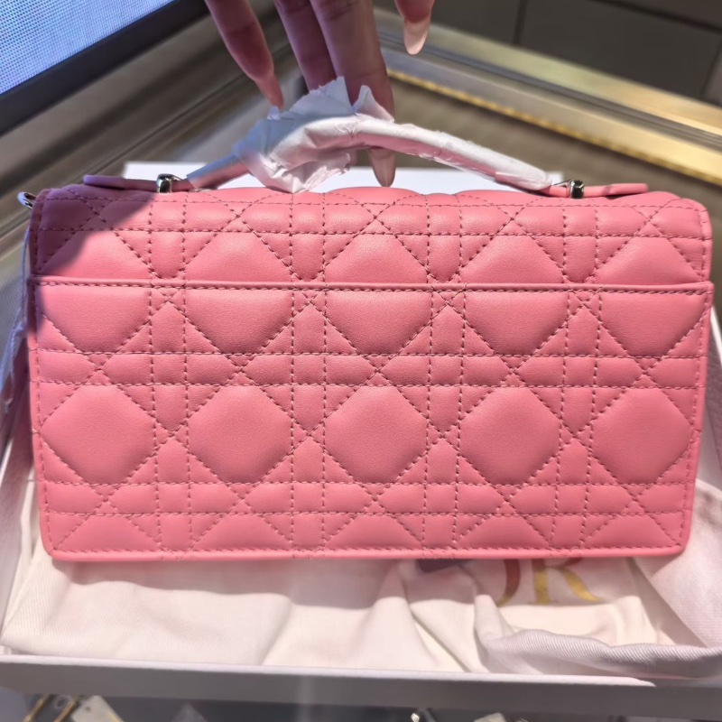 Dior Miss Dior 粉色鏈條包 小號羊皮24*14*7.5cm 全新閒置配件盒子塵袋-6