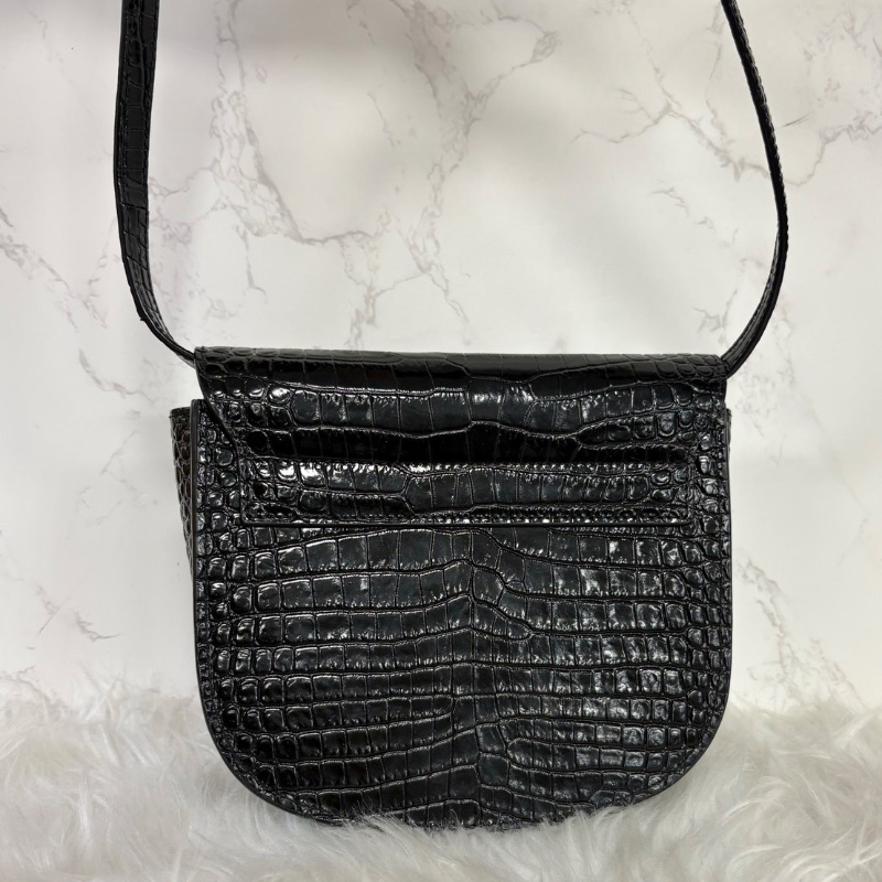 YSL 馬鞍黑金鰐魚壓紋壓小號18*15 99新配件塵袋-6