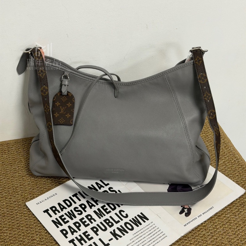 LV Carryall中號 鯊魚灰 芯片 中號44*31 99新配件塵袋-1