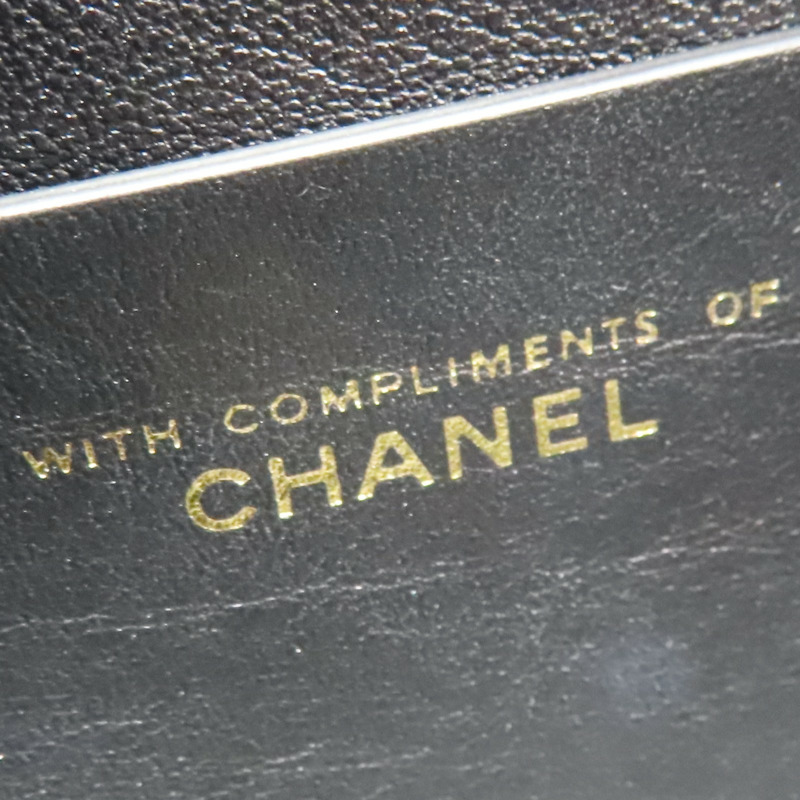 黑色絨布 圓桶 肩背包【CHANEL 香奈兒】-6