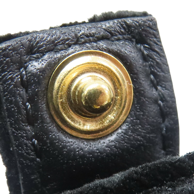 黑色絨布 圓桶 肩背包【CHANEL 香奈兒】-17