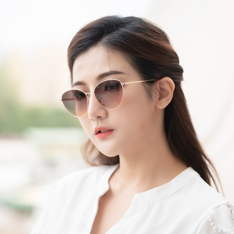 LONGCHAMP 太陽眼鏡(金色)-6