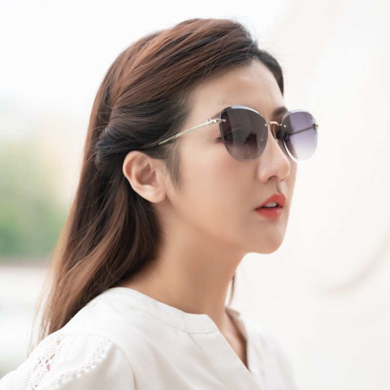 LONGCHAMP 太陽眼鏡(金色)-4