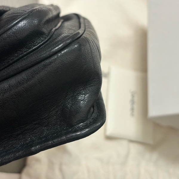 YSL Niki mini 黑色壓紋 新款 盒裝 黑銀-10