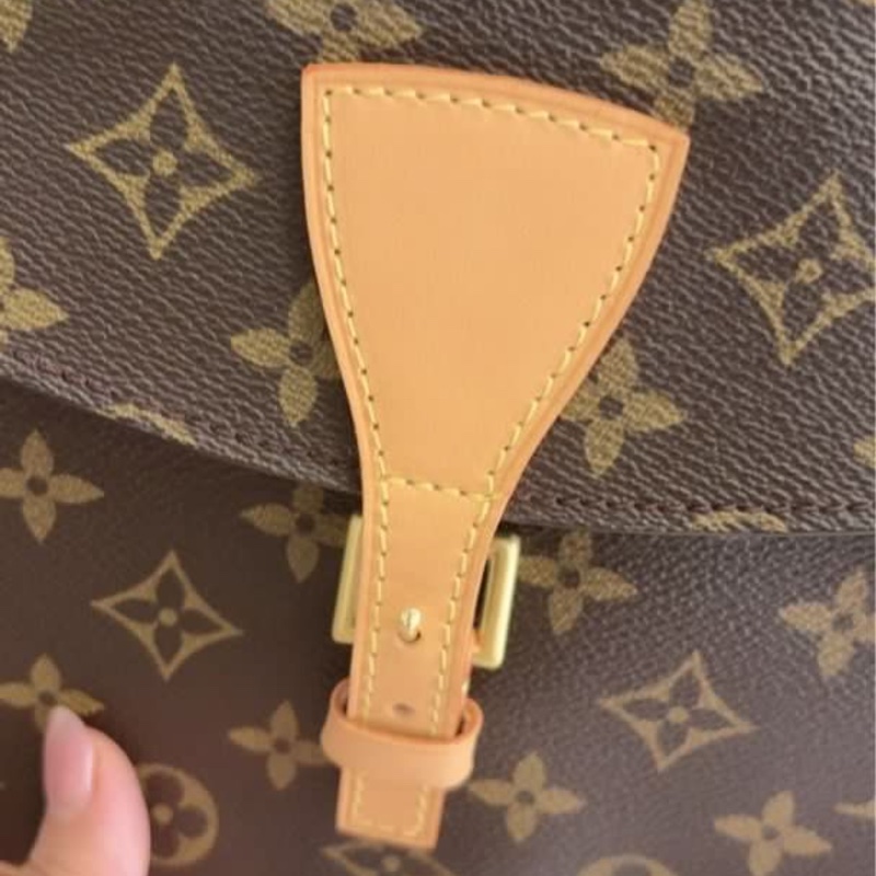 LV 路易威登經典 Monogram 蘋果馬鞍包-15