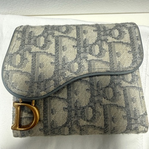 Dior 短夾 馬鞍短夾
