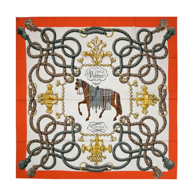 Hermes Palefroi 140披肩 💫全新附橘盒-4