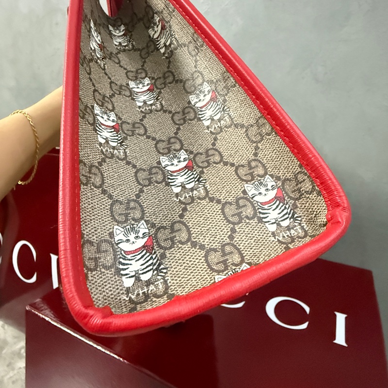Gucci 童包 貓咪滿版-3