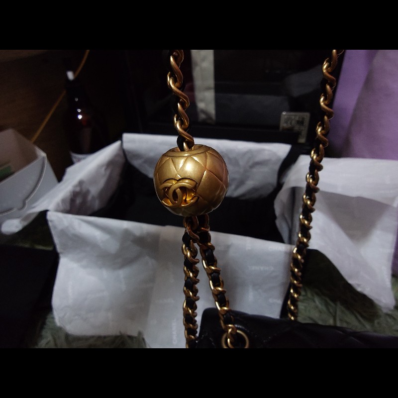 Chanel 25A 金球方胖-13