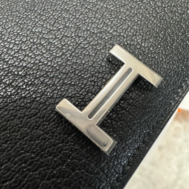 全新 Hermes Bearn combin 人氣Noir色 三折短夾-6