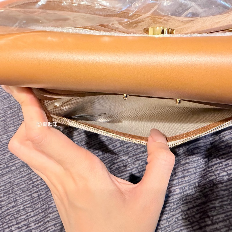 Hermès Mini Herbag 20 最新K刻 金棕金扣 全新全配-18