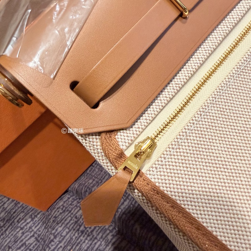 Hermès Mini Herbag 20 最新K刻 金棕金扣 全新全配-31
