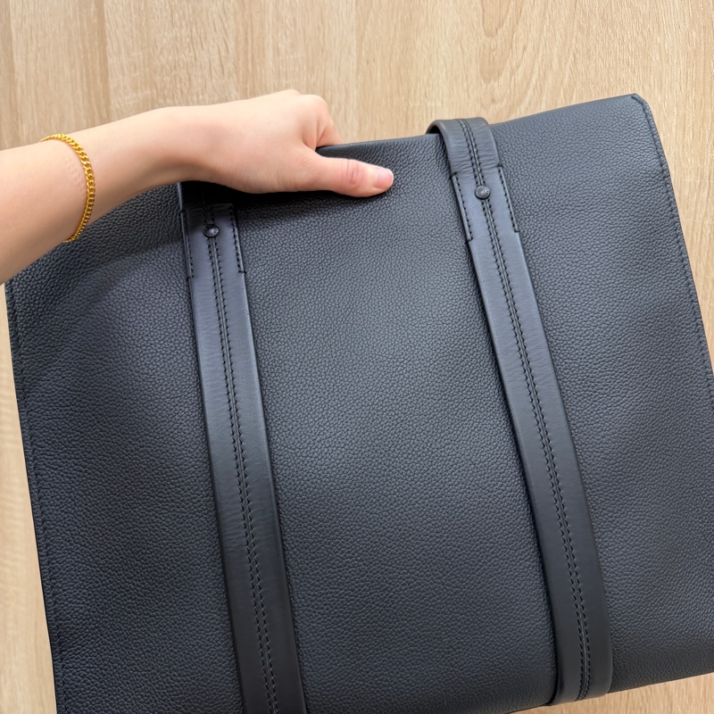 LV 黑牛皮黑釦Take off肩背托特包M57308-7