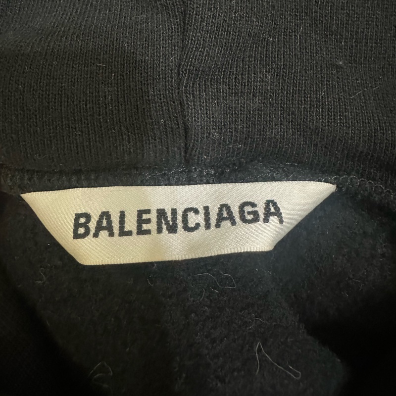 巴黎世家黑色連帽上衣-3