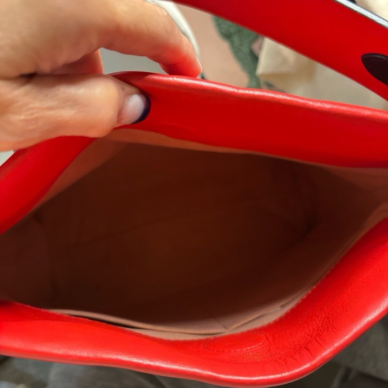 Louis Vuitton牛皮配老花肩背兩用包-5