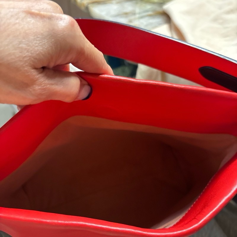 Louis Vuitton牛皮配老花肩背兩用包-18