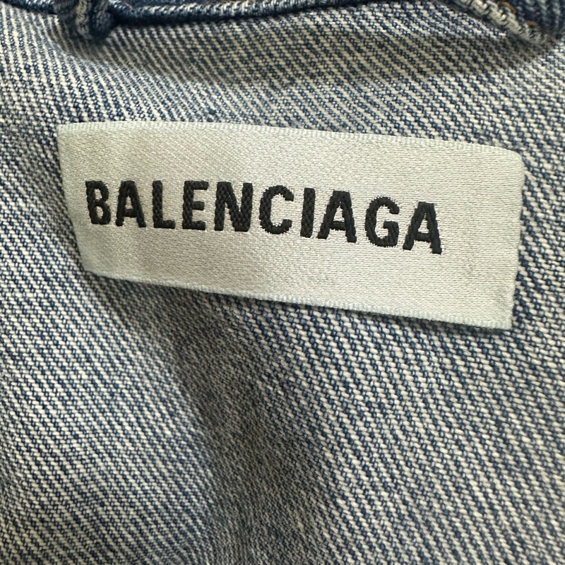 二手巴黎世家牛仔超美外套-4