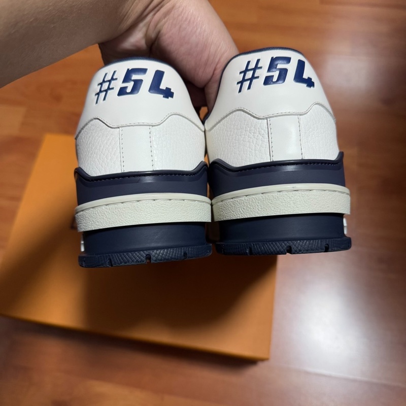 Lv Trainer復古藍路易威登低幫板鞋 白藍色 43.5碼99新-4