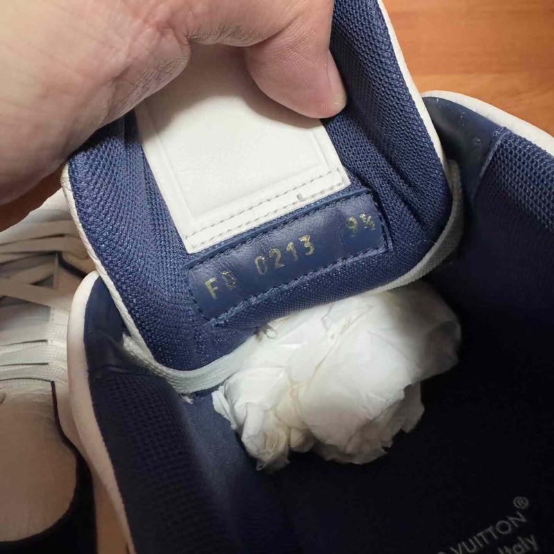 Lv Trainer復古藍路易威登低幫板鞋 白藍色 43.5碼99新-5