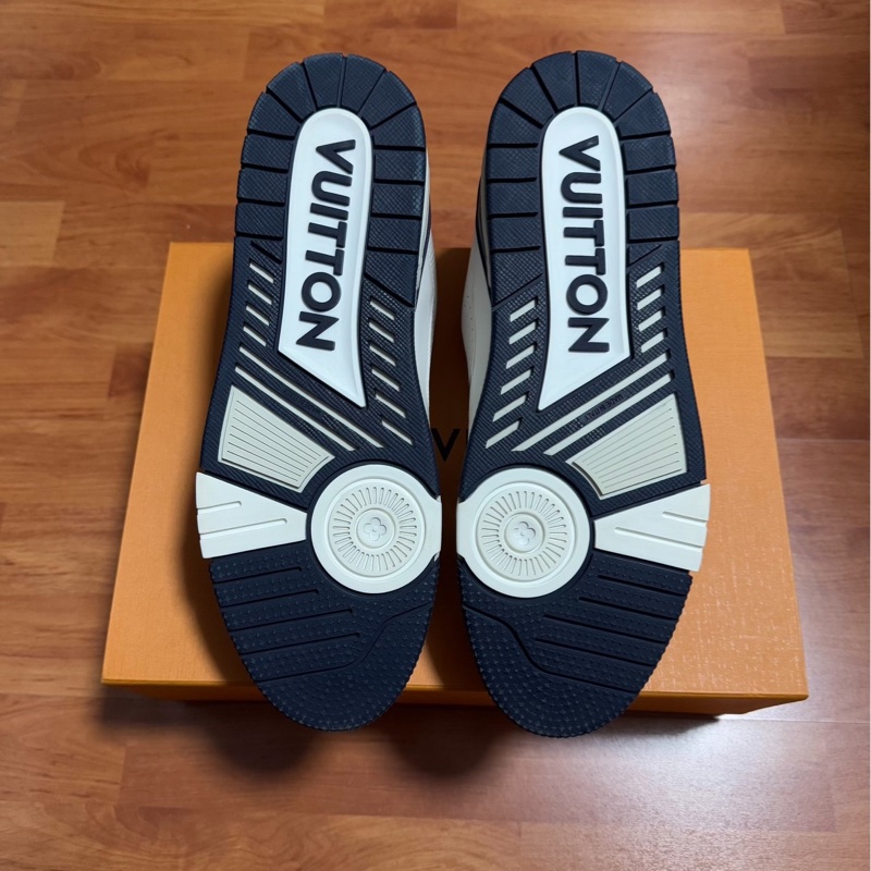 Lv Trainer復古藍路易威登低幫板鞋 白藍色 43.5碼99新-8